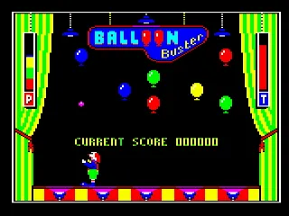 Balloon Buster — Amstrad CPC — скриншот