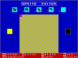 Sprite Editor — ZX Spectrum — скриншот