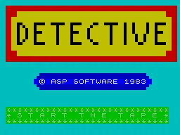 Detective — ZX Spectrum — скриншот
