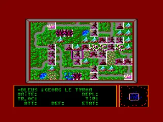 Terre et Conquerants — Amstrad CPC — скриншот