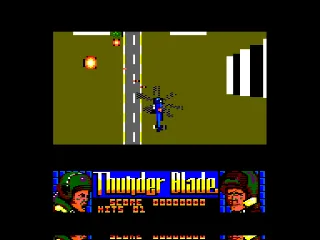 Thunder Blade — Amstrad CPC — скриншот