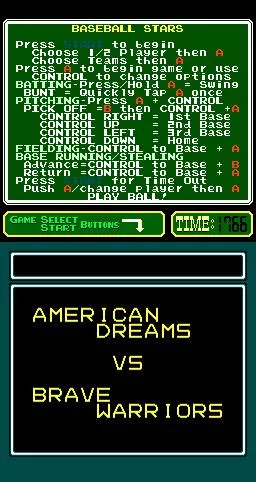 Baseball Stars (USA) — Денди/Nintendo — скриншот
