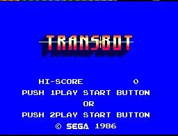 TransBot (USA, Europe, Brazil) (En) — Sega Master System — скриншот