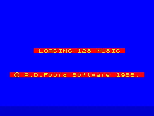 128 Music + Carols — ZX Spectrum — скриншот