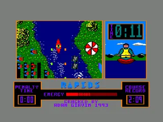 Riding the Rapids — Amstrad CPC — скриншот