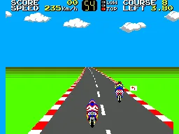 Hang On (Europe) — Sega Master System — скриншот