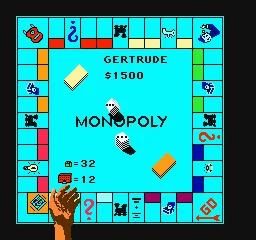 Monopoly (USA) — Денди/Nintendo — скриншот
