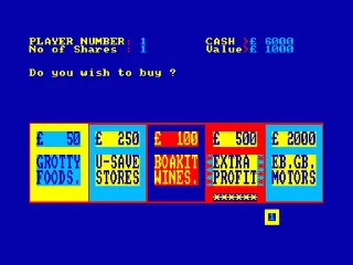Stock Exchange — Amstrad CPC — скриншот