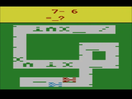 Math Gran Prix (USA) — Atari 2600 — скриншот