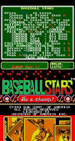 Baseball Stars (USA) — Денди/Nintendo — скриншот