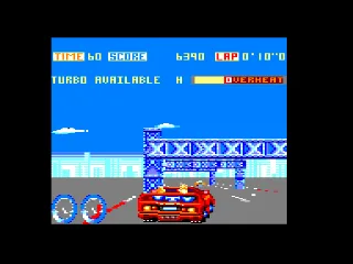 Turbo Out Run — Amstrad CPC — скриншот