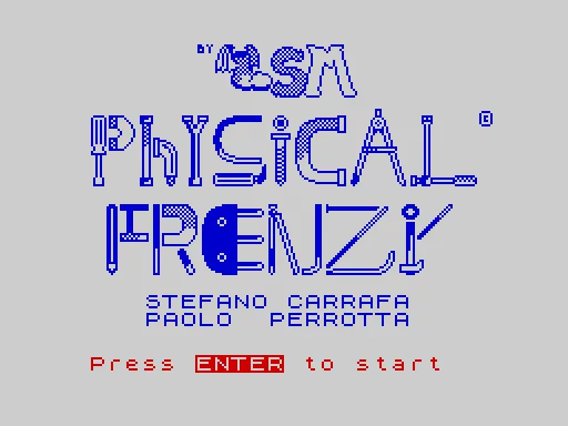 Physical Frenzy — ZX Spectrum — скриншот