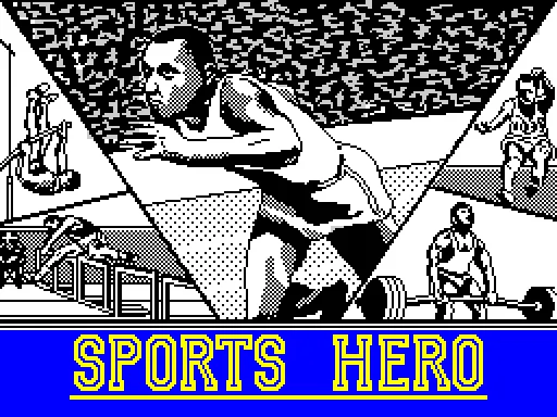 Sports Hero — ZX Spectrum — скриншот