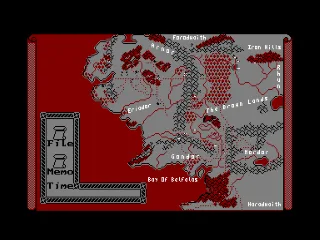 War in Middle Earth — Amstrad CPC — скриншот