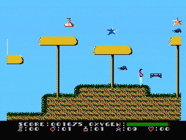 Dash Galaxy in the Alien Asylum (USA) — Денди/Nintendo — скриншот
