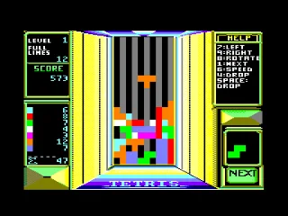 Tetris — Amstrad CPC — скриншот