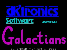 Galactians — ZX Spectrum — скриншот