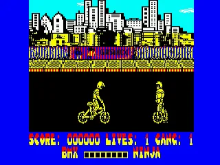 BMX Ninja — Amstrad CPC — скриншот