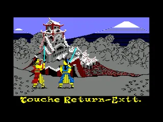 Samurai Trilogy — Amstrad CPC — скриншот
