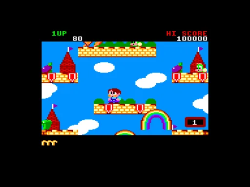 Rainbow Islands — Amstrad CPC — скриншот