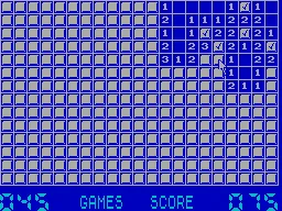 Minesweeper — ZX Spectrum — скриншот