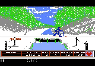 Winter Games (USA) — Atari 7800 — скриншот