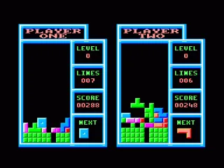 Power Tetris — Amstrad CPC — скриншот