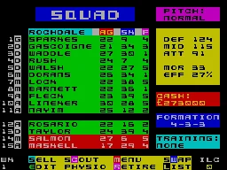 The Manager — ZX Spectrum — скриншот