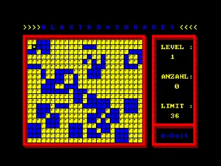 Blasted Squares — Amstrad CPC — скриншот