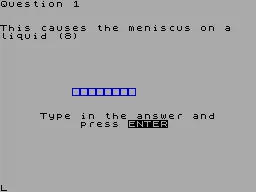 Physics — ZX Spectrum — скриншот