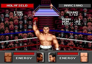 Greatest Heavyweights (USA) — Sega Mega Drive — скриншот