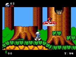 Smurfs, The (Europe, Brazil) (En,Fr,De,Es) — Sega Master System — скриншот