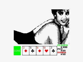Strip Poker II+ — Amstrad CPC — скриншот