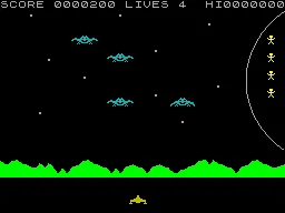 Galactic Abductors — ZX Spectrum — скриншот