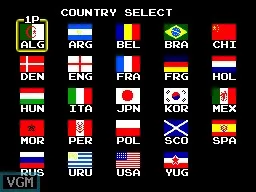 Tecmo World Cup '93 (Europe) — Sega Master System — скриншот