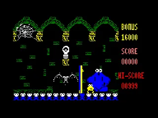 Through the Trap Door — Amstrad CPC — скриншот