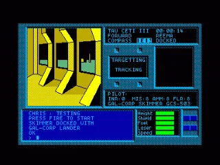 Tau Ceti - Special Edition — Amstrad CPC — скриншот