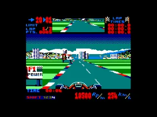 Super Monaco GP — Amstrad CPC — скриншот