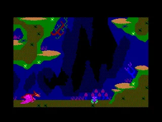 Roland in the Caves — Amstrad CPC — скриншот