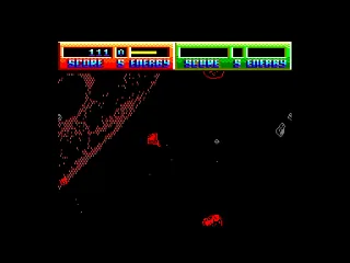 Blasteroids — Amstrad CPC — скриншот
