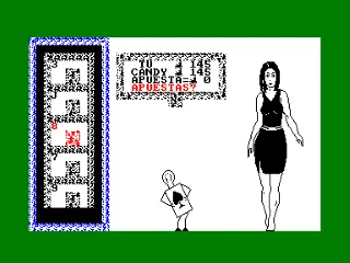 Strip Poker Animado — Amstrad CPC — скриншот