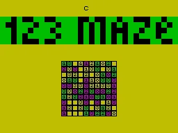 123 Maze — ZX Spectrum — скриншот