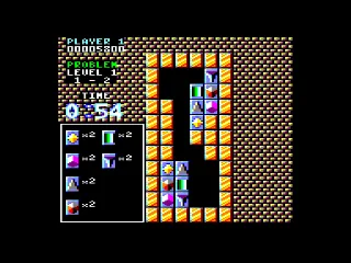 Puzznic — Amstrad CPC — скриншот
