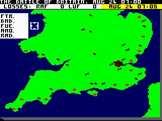 Bataille d'Angleterre, La — Amstrad CPC — скриншот