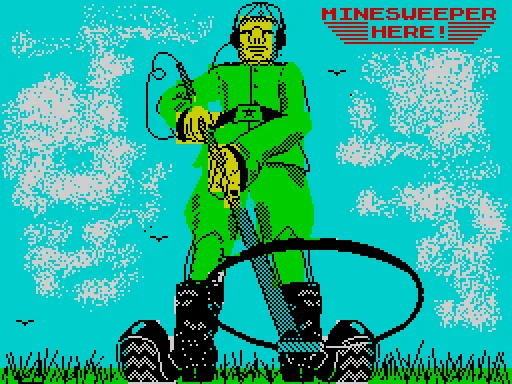 Minesweeper — ZX Spectrum — скриншот