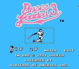 Bases Loaded 3 (USA) — Денди/Nintendo — скриншот