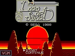 Lord of the Sword (USA, Europe, Brazil) (En) — Sega Master System — скриншот
