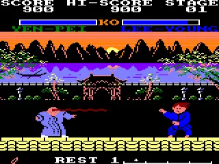 Yie Ar Kung-Fu II — Amstrad CPC — скриншот