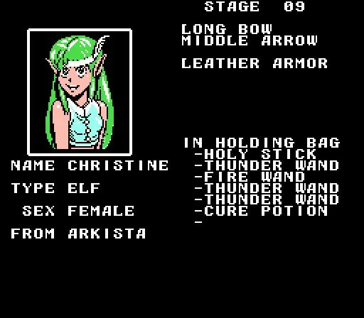 Arkista's Ring (USA) — Денди/Nintendo — скриншот
