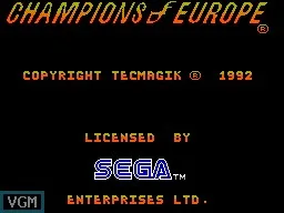 Champions of Europe (Europe, Brazil) (En) — Sega Master System — скриншот